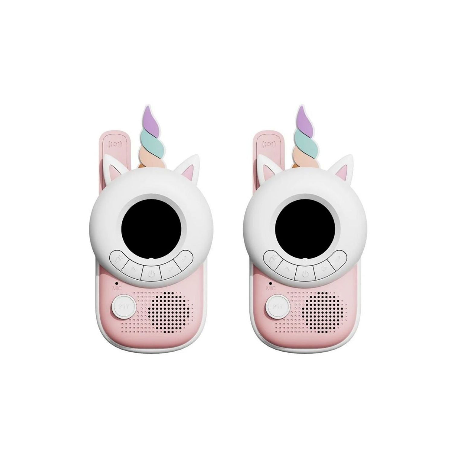 ¡La diversión está asegurada con los originales&nbsp;Walkie Talkies Zoo Unicornio! Perfectos para aventuras al aire libre, estos dispositivos combinan un diseño adorable y resistente con un gran alcance y funcionalidades extra como la luz linterna.