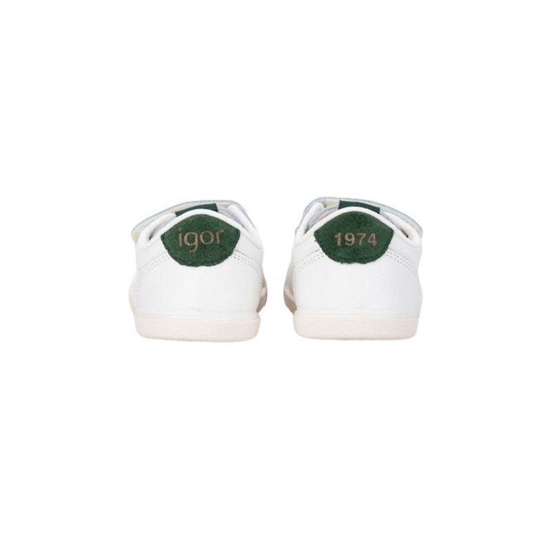 Zapatilla Blanca respetuosa TENNIS BLANCO VERDE MUSGO - manodesantaoficial