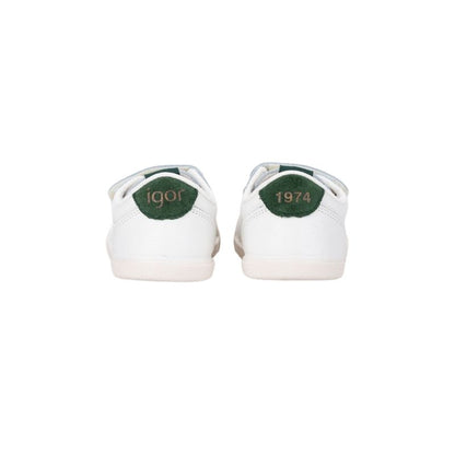 Zapatilla Blanca respetuosa TENNIS BLANCO VERDE MUSGO - manodesantaoficial