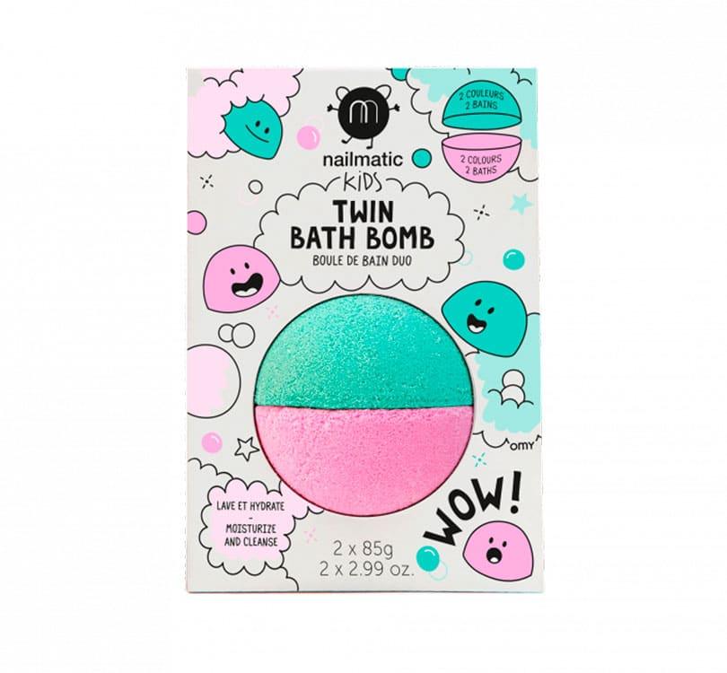 Bomba de baño twin rosa Nailmatic - manodesantaoficial