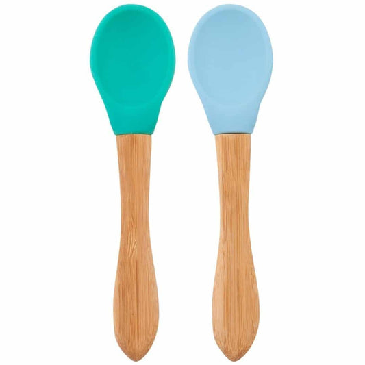 Cucharas de silicona y madera sostenible Minikoioi - manodesantaoficial