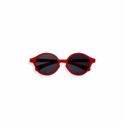 Gafas de sol infantiles marca izipizi en talla 3 5 años, montura modelos d , redondeadas en color rojo