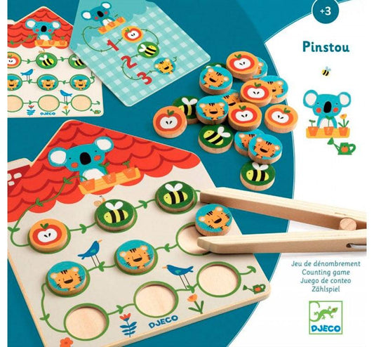 Juego educativo de conteo PINSTOU Djeco - manodesantaoficial