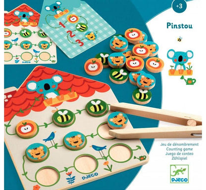 Juego educativo de conteo PINSTOU Djeco - manodesantaoficial