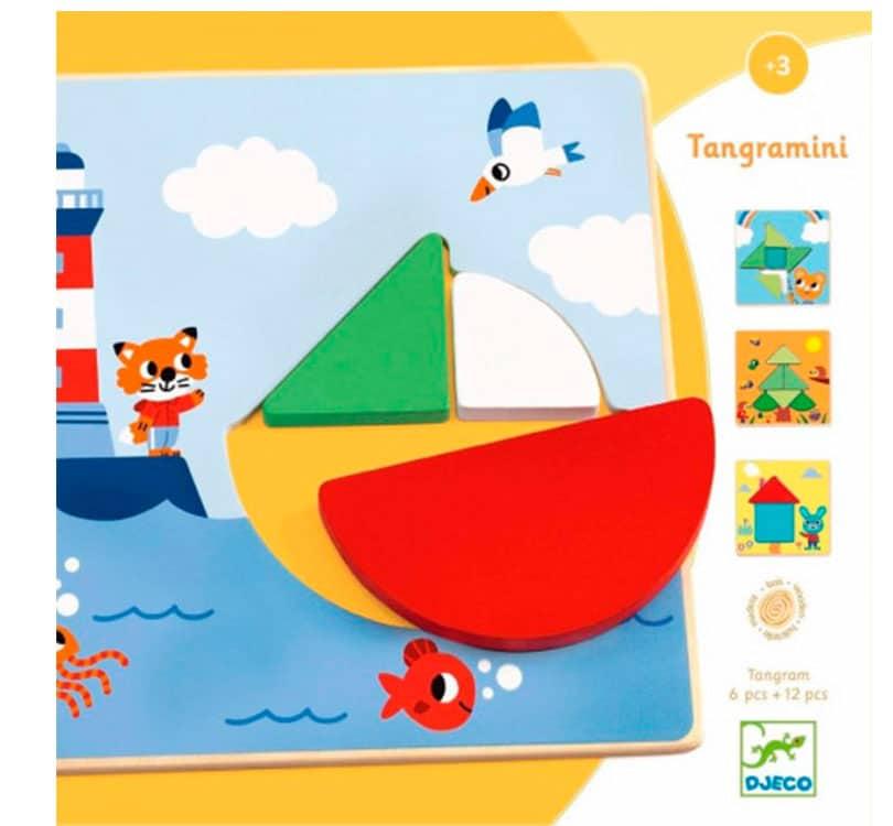 Juego educativo TANGRAMINI Djeco - manodesantaoficial