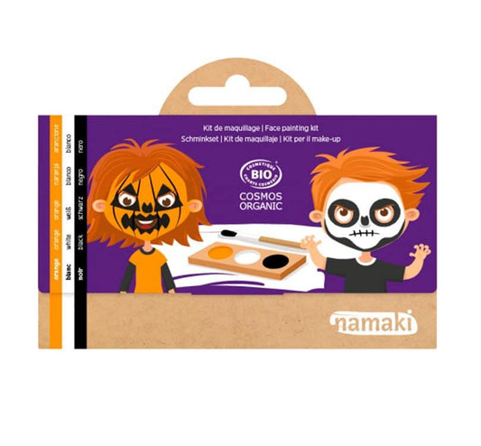 Kit maquillaje Calabaza y esqueleto Namaki - manodesantaoficial