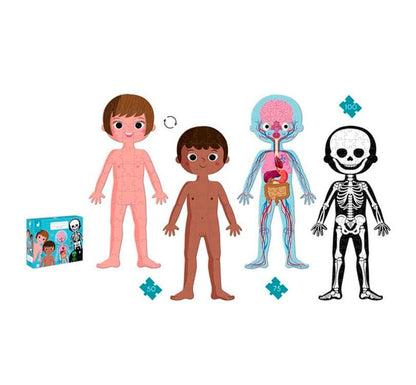 Puzzle educativo el Cuerpo Humano Janod - manodesantaoficial