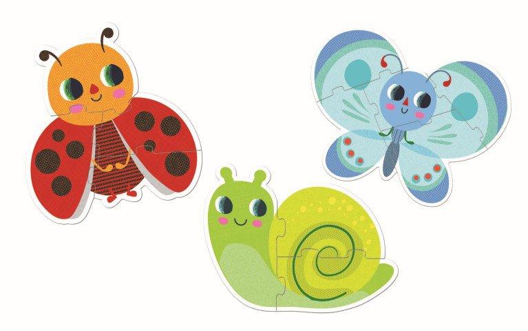 Puzzle evolutivo "En el jardín" Djeco - manodesantaoficial